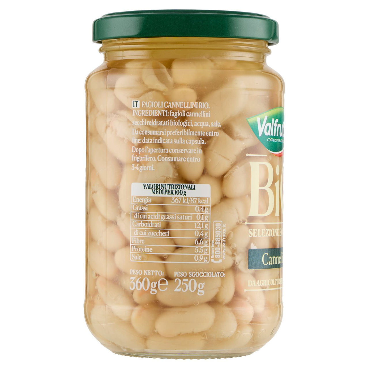 Valfrutta Bio Cannellini 360 g