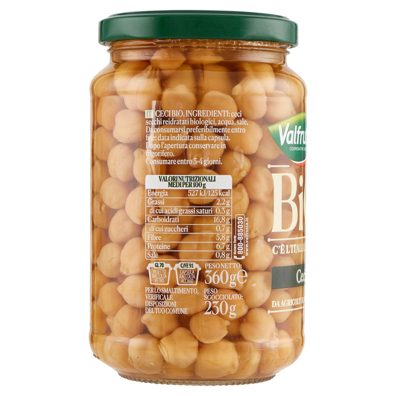 Valfrutta Bio Ceci 360 g