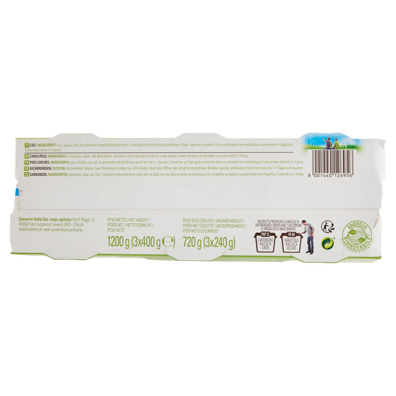 Valfrutta Ceci 3 x 400 g