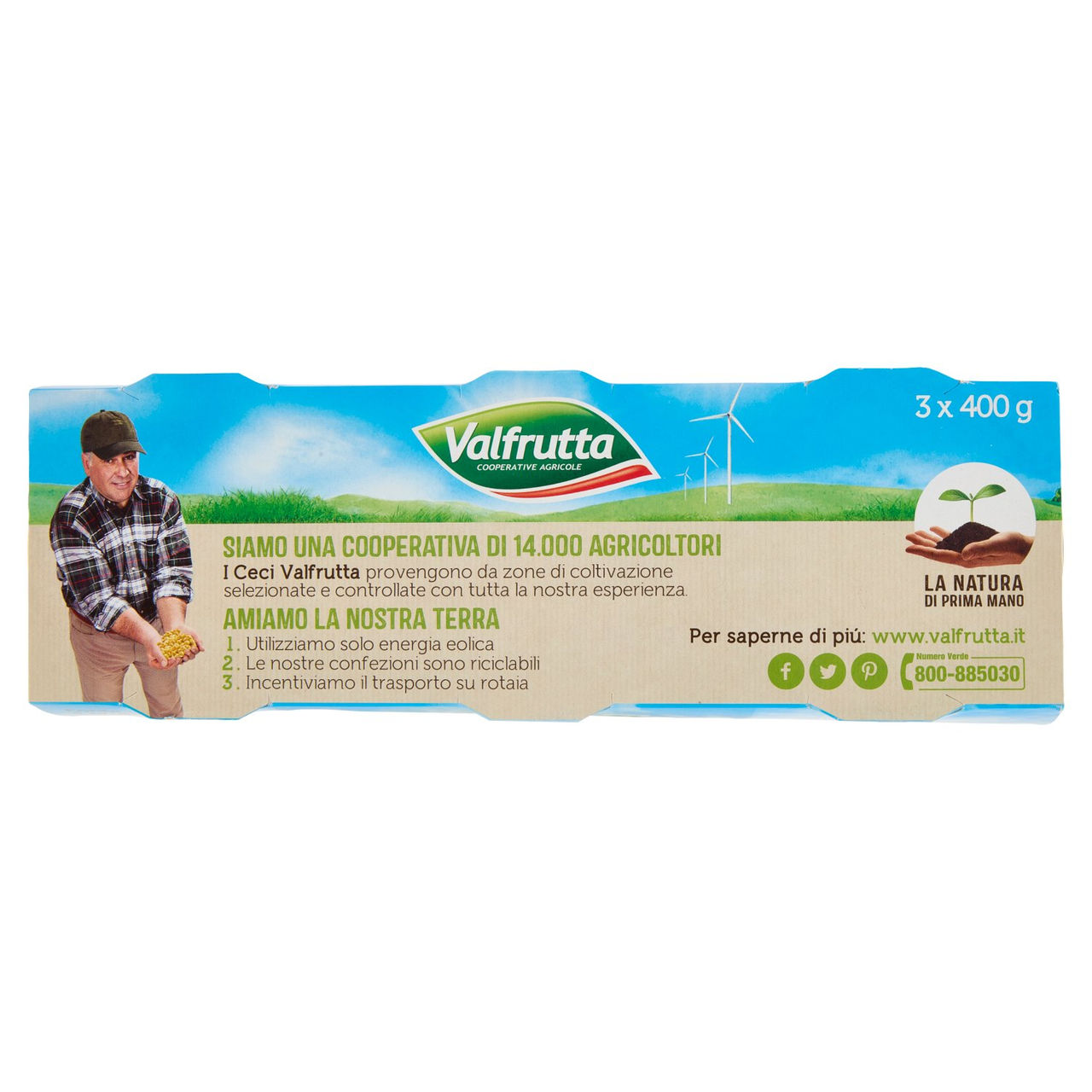 Valfrutta Ceci 3 x 400 g