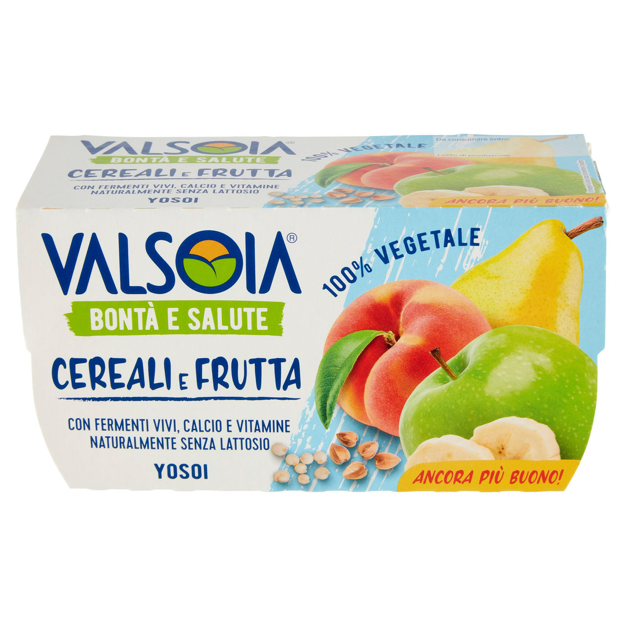 Valsoia Bontà e Salute Cereali e Frutta 2 x 125 g