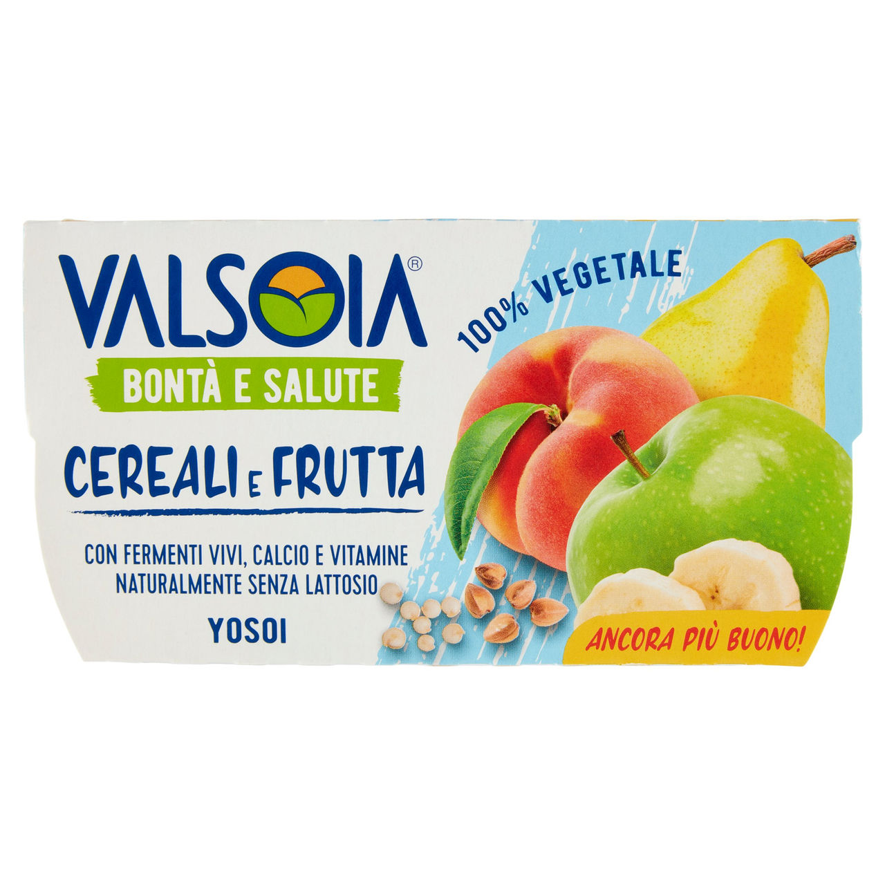 Valsoia Bontà e Salute Cereali e Frutta 2 x 125 g
