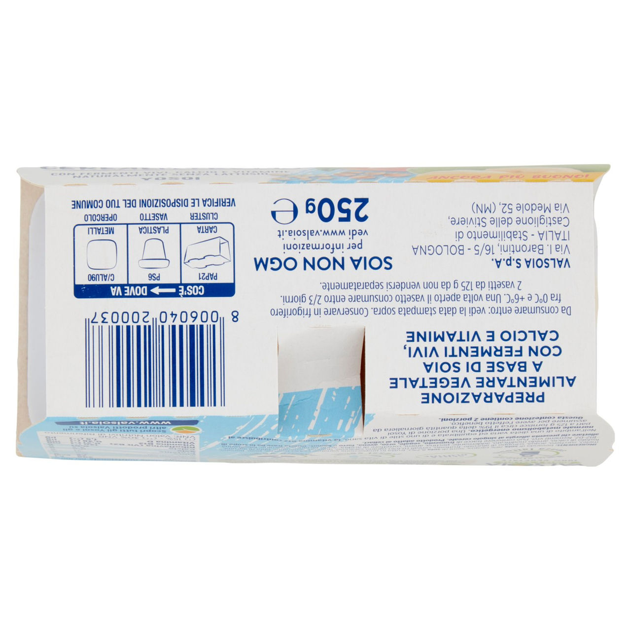 Valsoia Bontà e Salute Cereali e Frutta 2 x 125 g