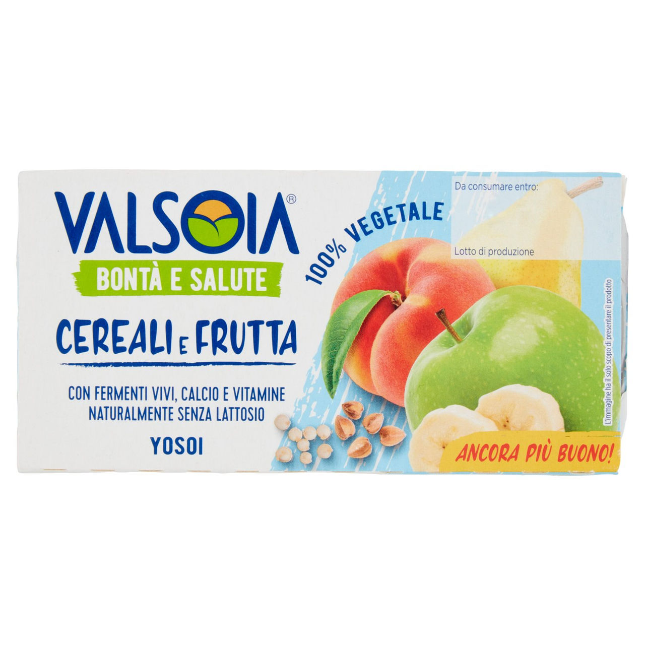 Valsoia Bontà e Salute Cereali e Frutta 2 x 125 g