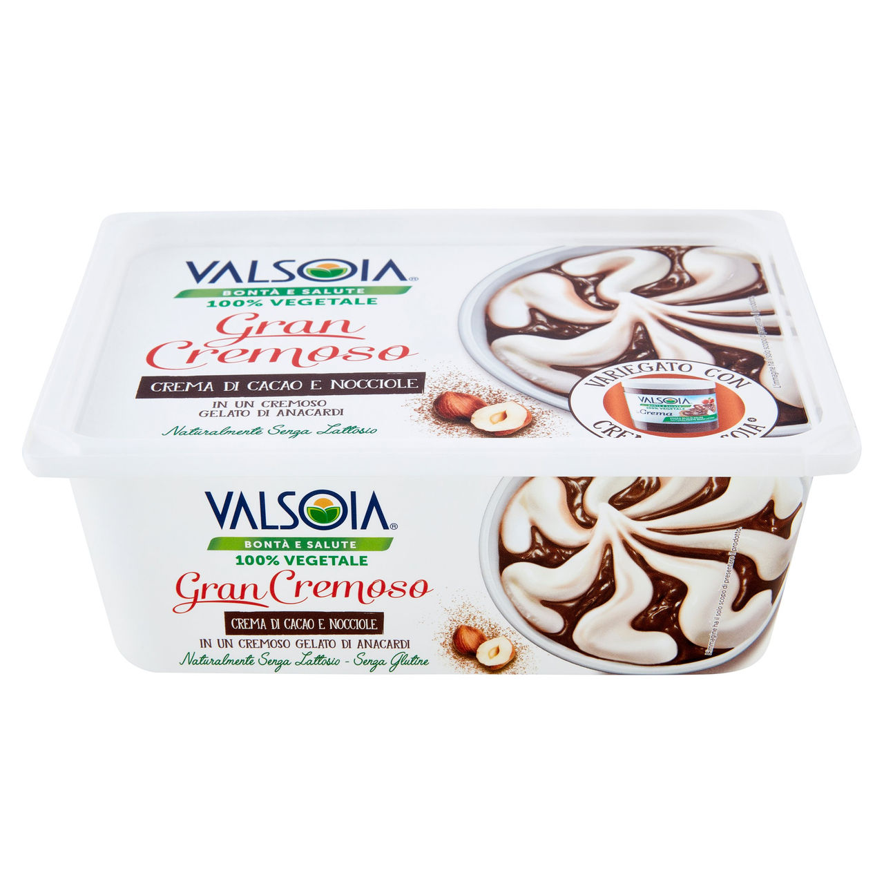 Valsoia Bontà e Salute Vaschetta Gran Cremoso Nocciola 400 g