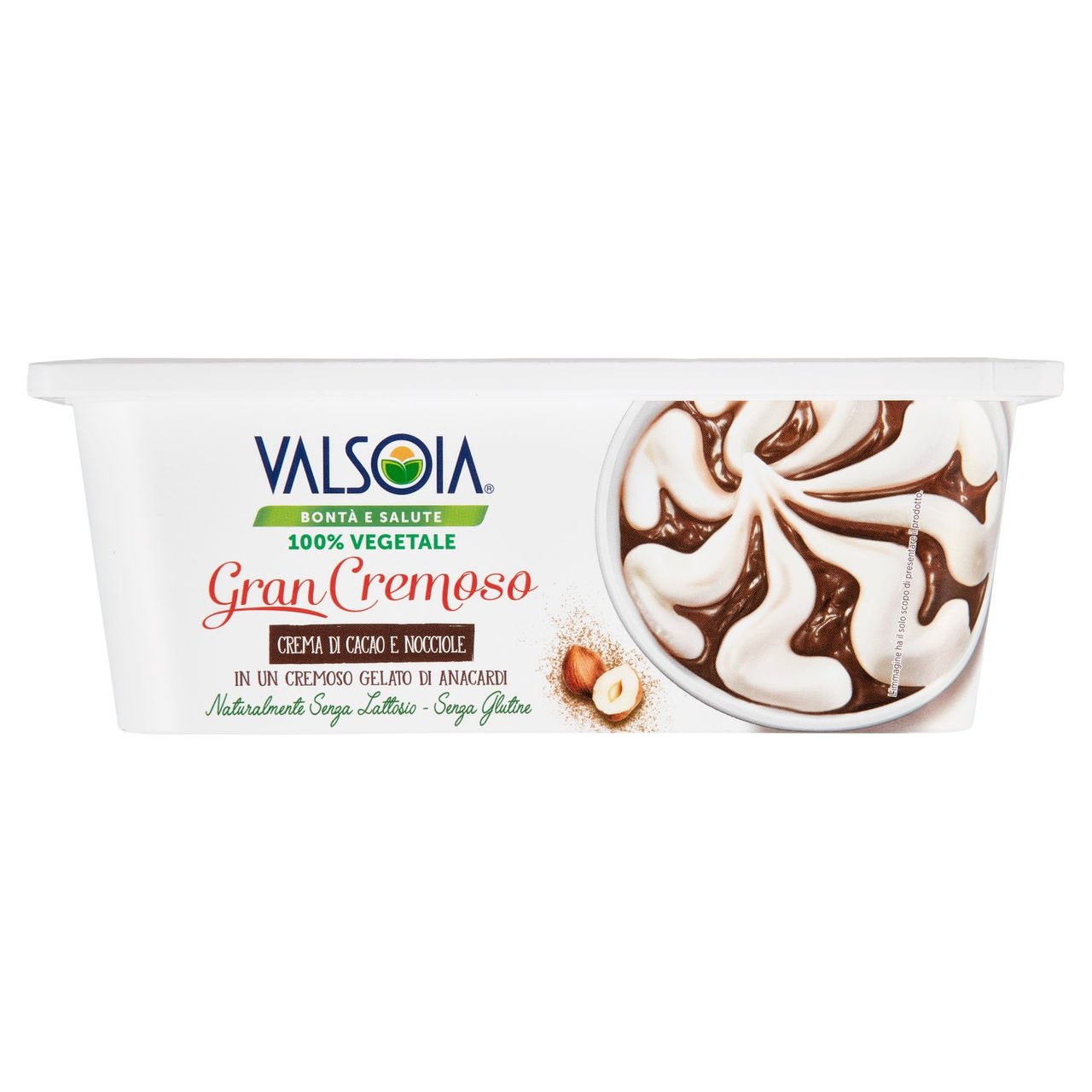Valsoia Bontà e Salute Vaschetta Gran Cremoso Nocciola 400 g