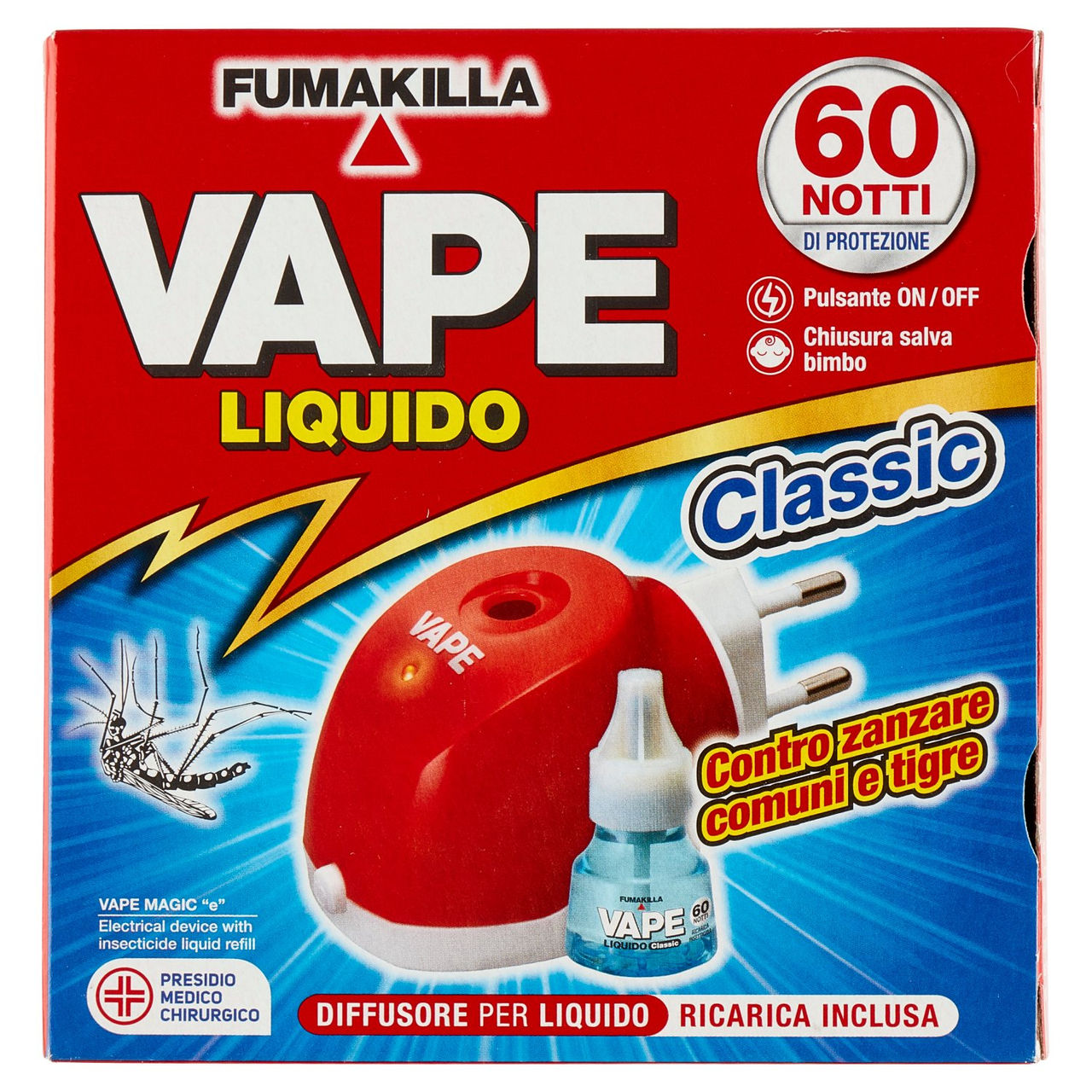 VAPE Elettroemanatore Liquido Classic   Ricarica 36 ml
