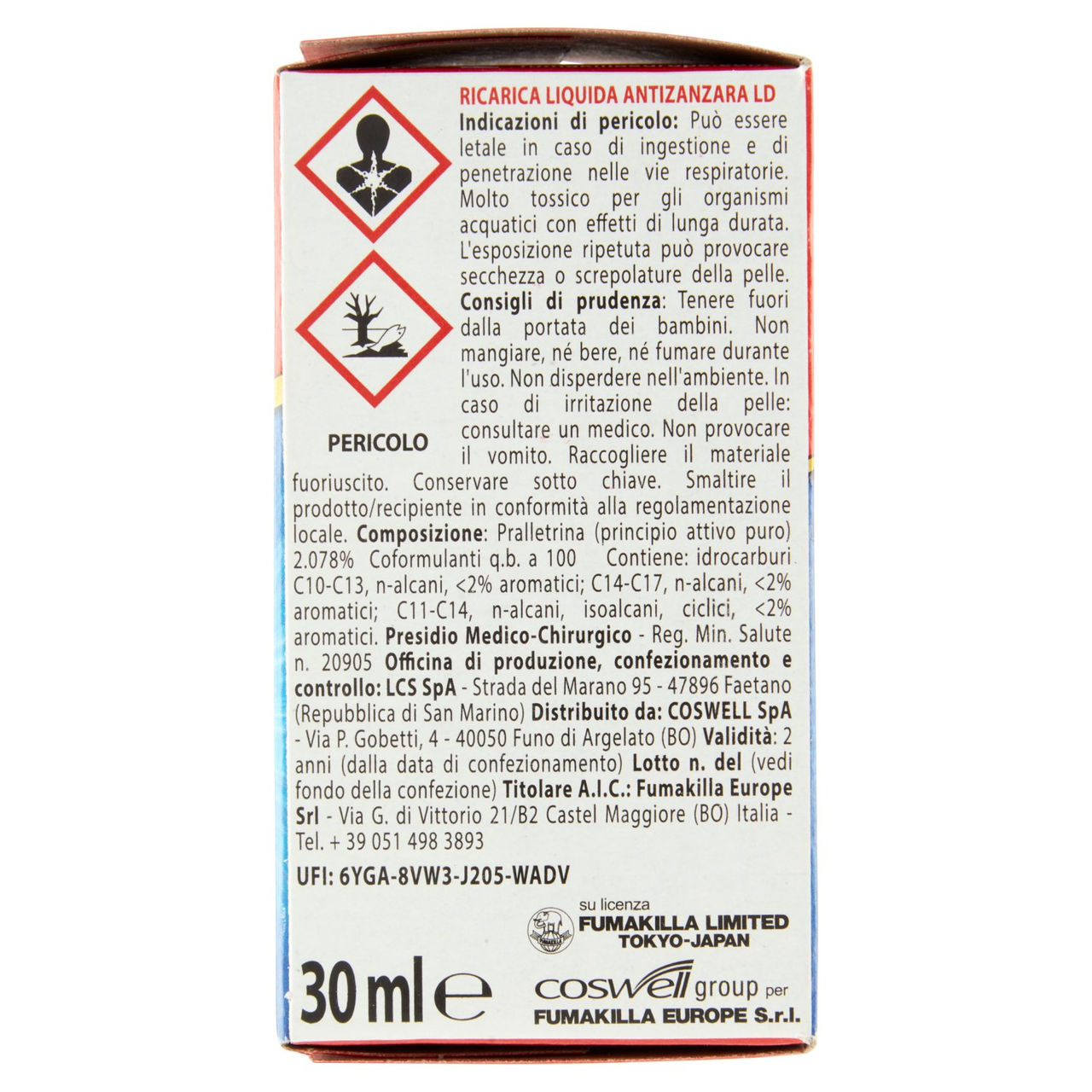 VAPE Liquido Ricarica Classic 30 ml