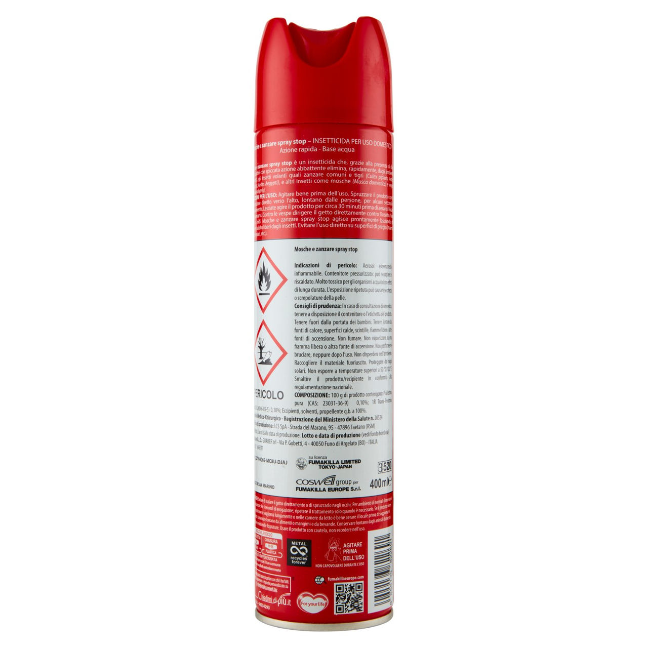 VAPE Mosche e Zanzare Azione Rapida 400 ml