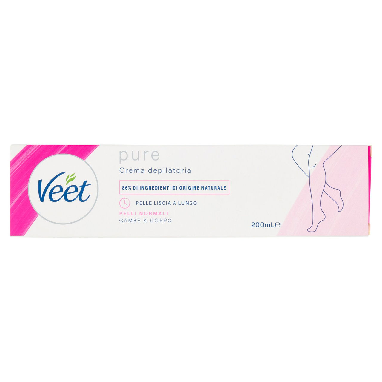 Veet pure Crema depilatoria Pelli Normali 200 mL