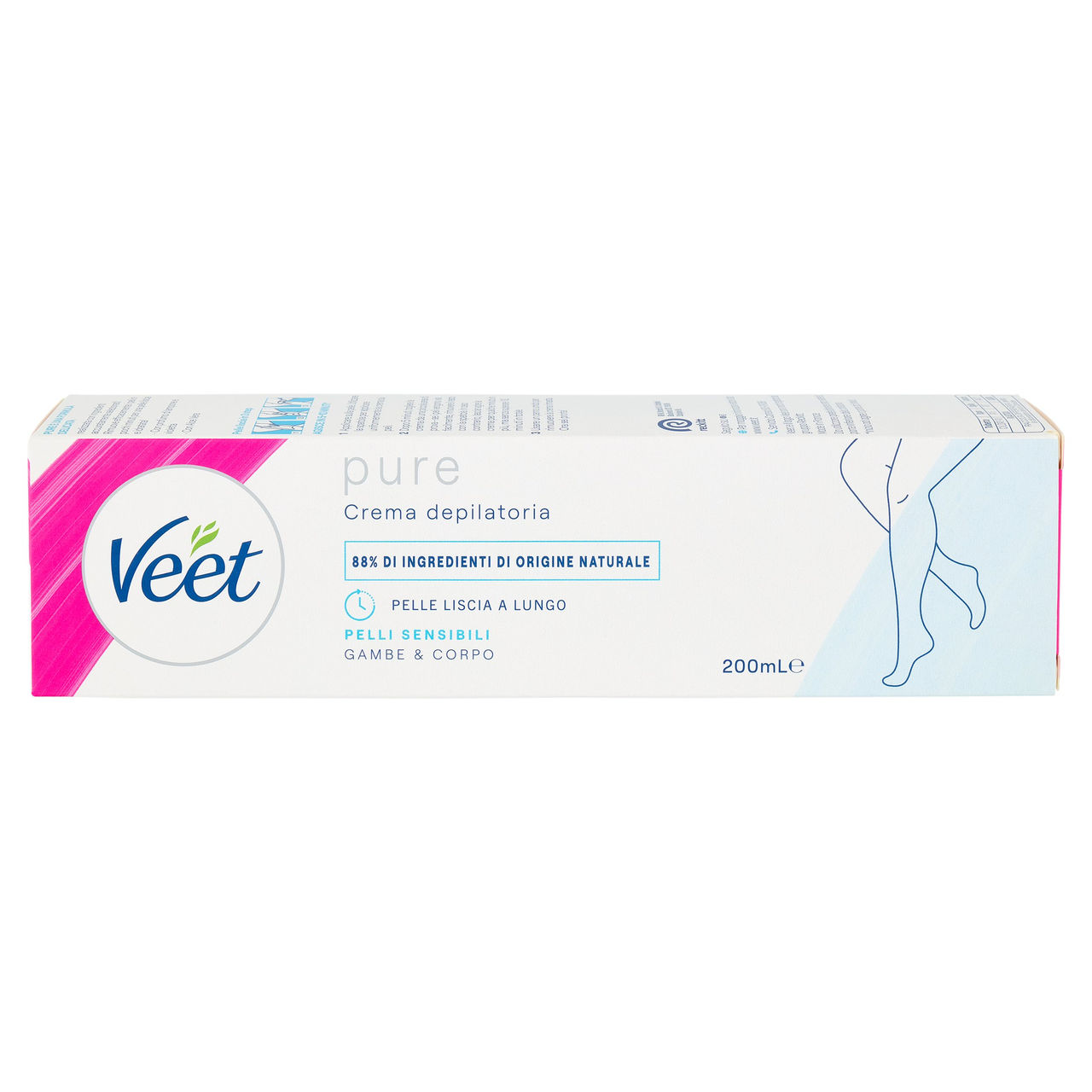 Veet pure Crema depilatoria Pelli Sensibili 200 mL