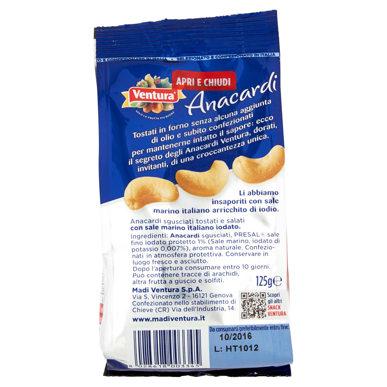 Ventura Anacardi 125 g