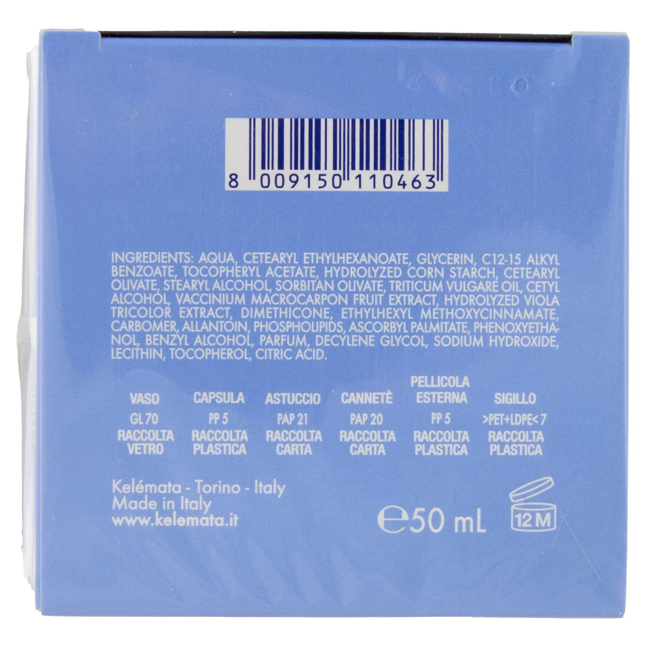 Venus Aqua 24 Crema Idratante Nutriente Pelli Secche e Sensibili 50 mL