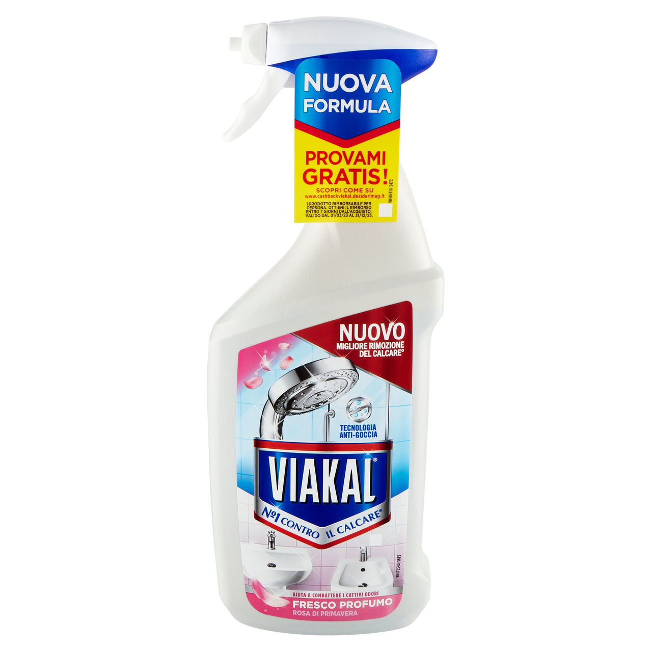 Viakal Detersivo Anticalcare Bagno e Cucina Fresco Profumo Spray 720 ml