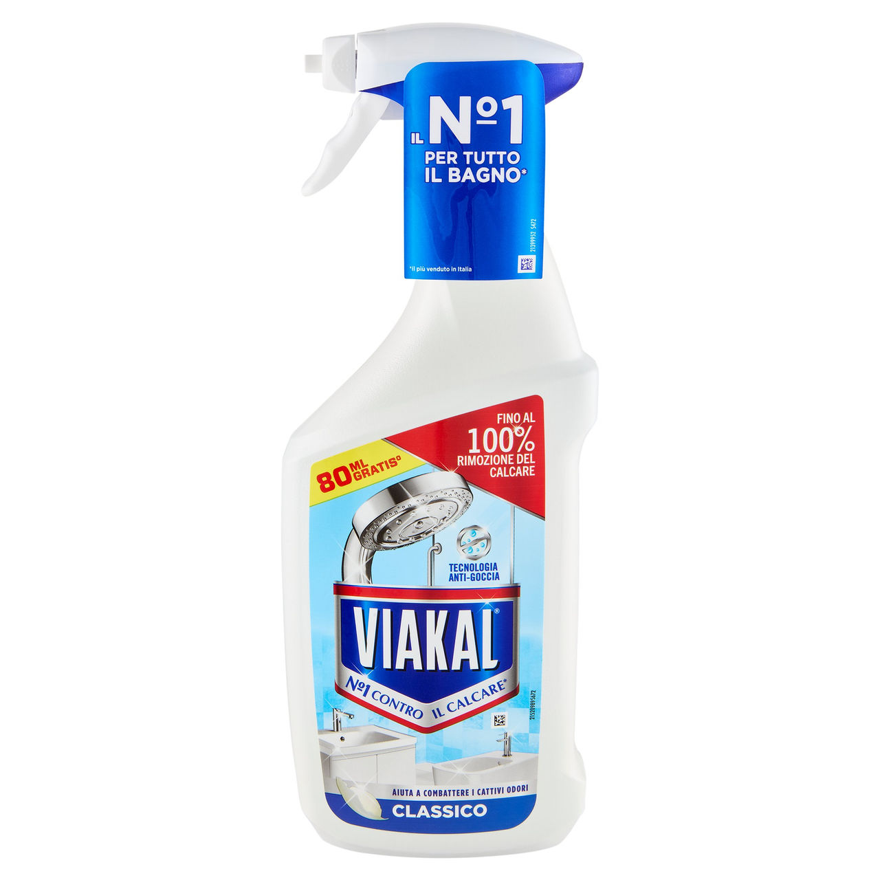 Viakal Spray Classico Anticalcare 720 80ML Gratis