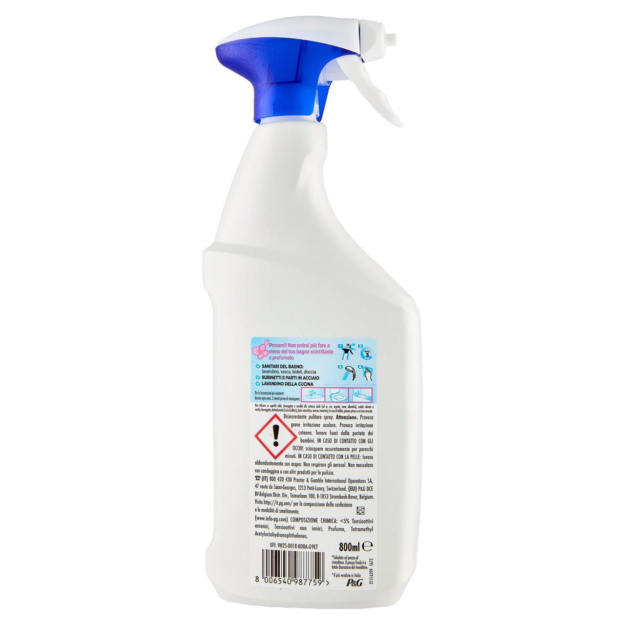 Viakal Spray Fresco Profumo Anticalcare 720 80ML Gratis