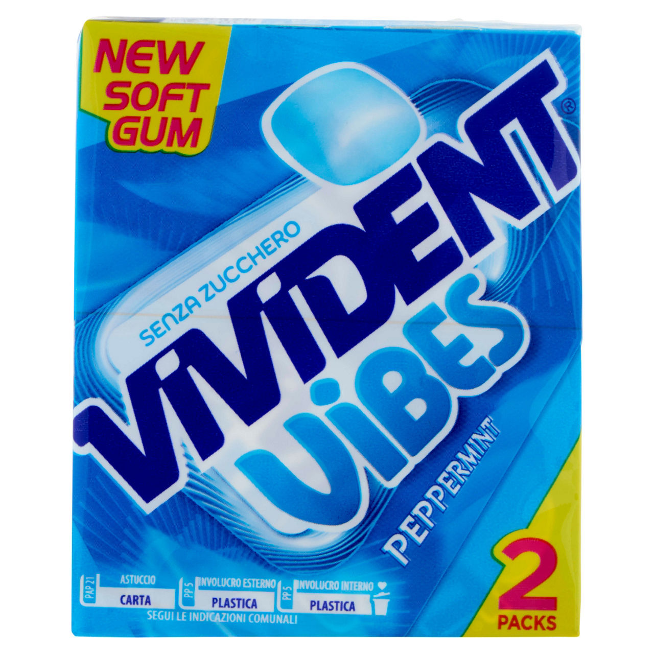 Vibes Vivident peppermint 46 g conf. da 2 pezzi
