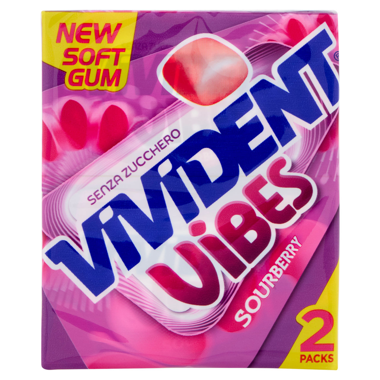 Vibes Vivident sourberry 46 g conf. da 2 pezzi