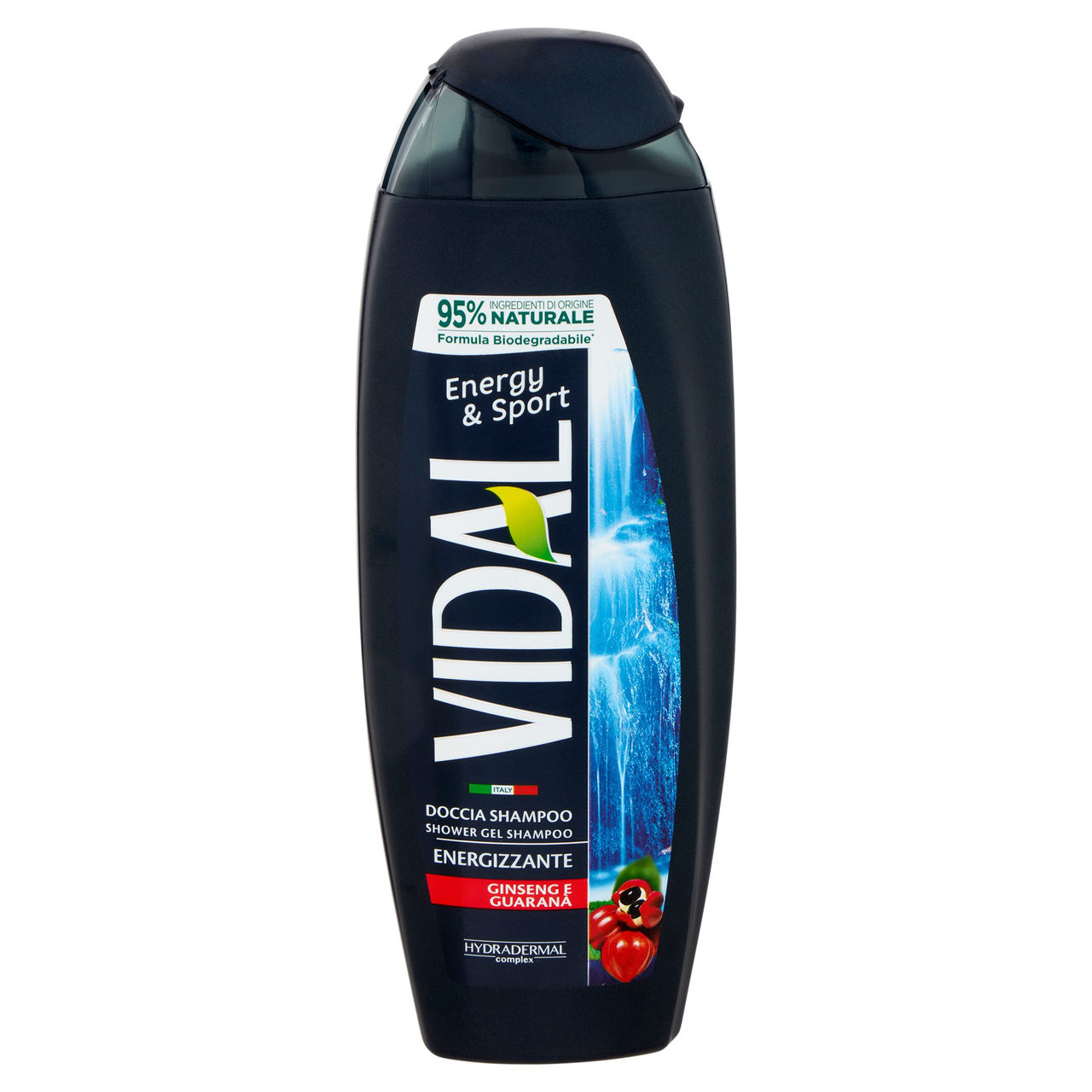 Vidal Energy & Sport Doccia Shampoo Energizzante Ginseng e Guaranà 250 ml