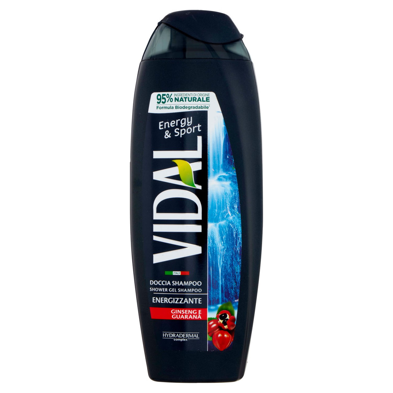 Vidal Energy & Sport Doccia Shampoo Energizzante Ginseng e Guaranà 250 ml