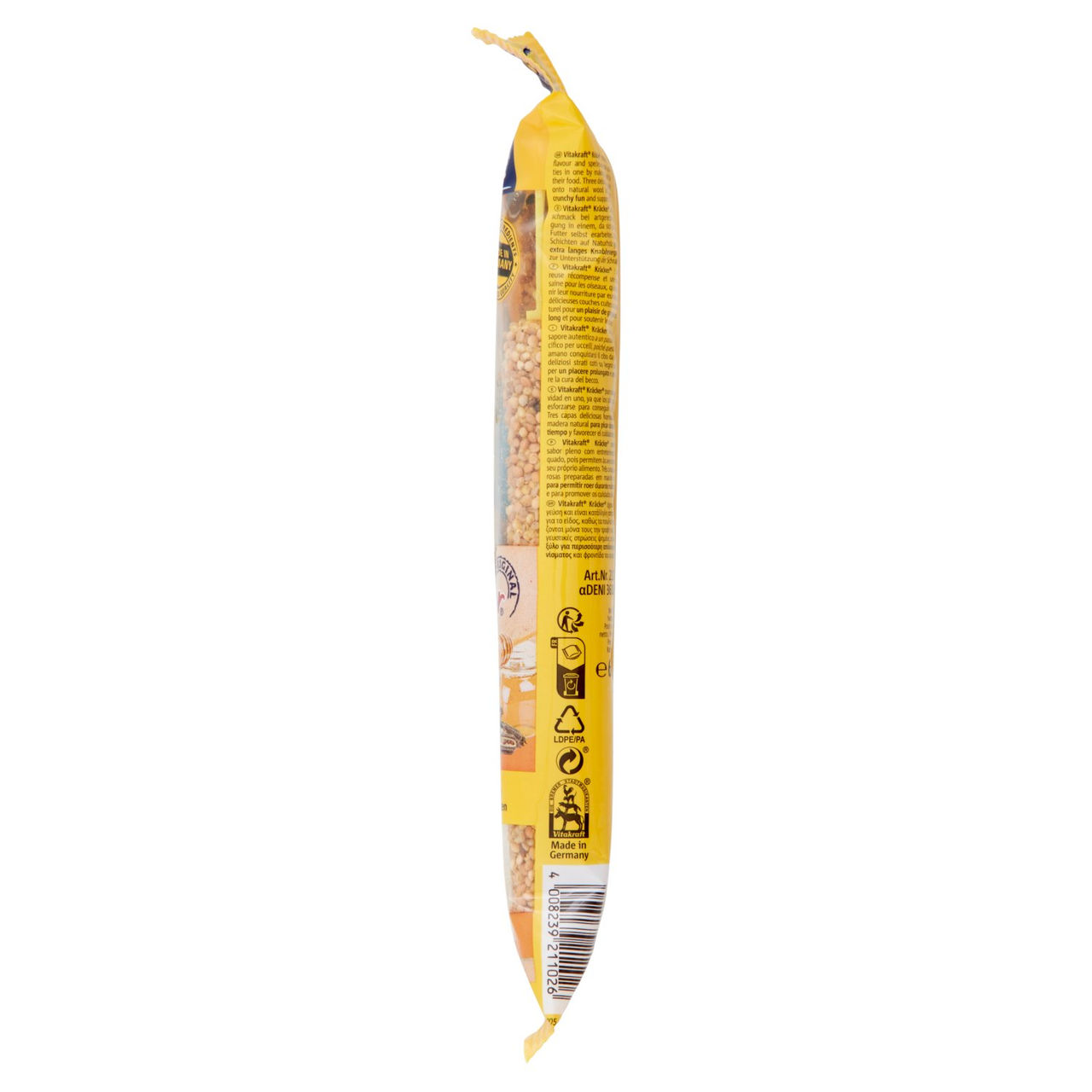 Vitakraft Kräcker Original   Miele & sesamo pappagallini ondulati 2 pezzi 60 g