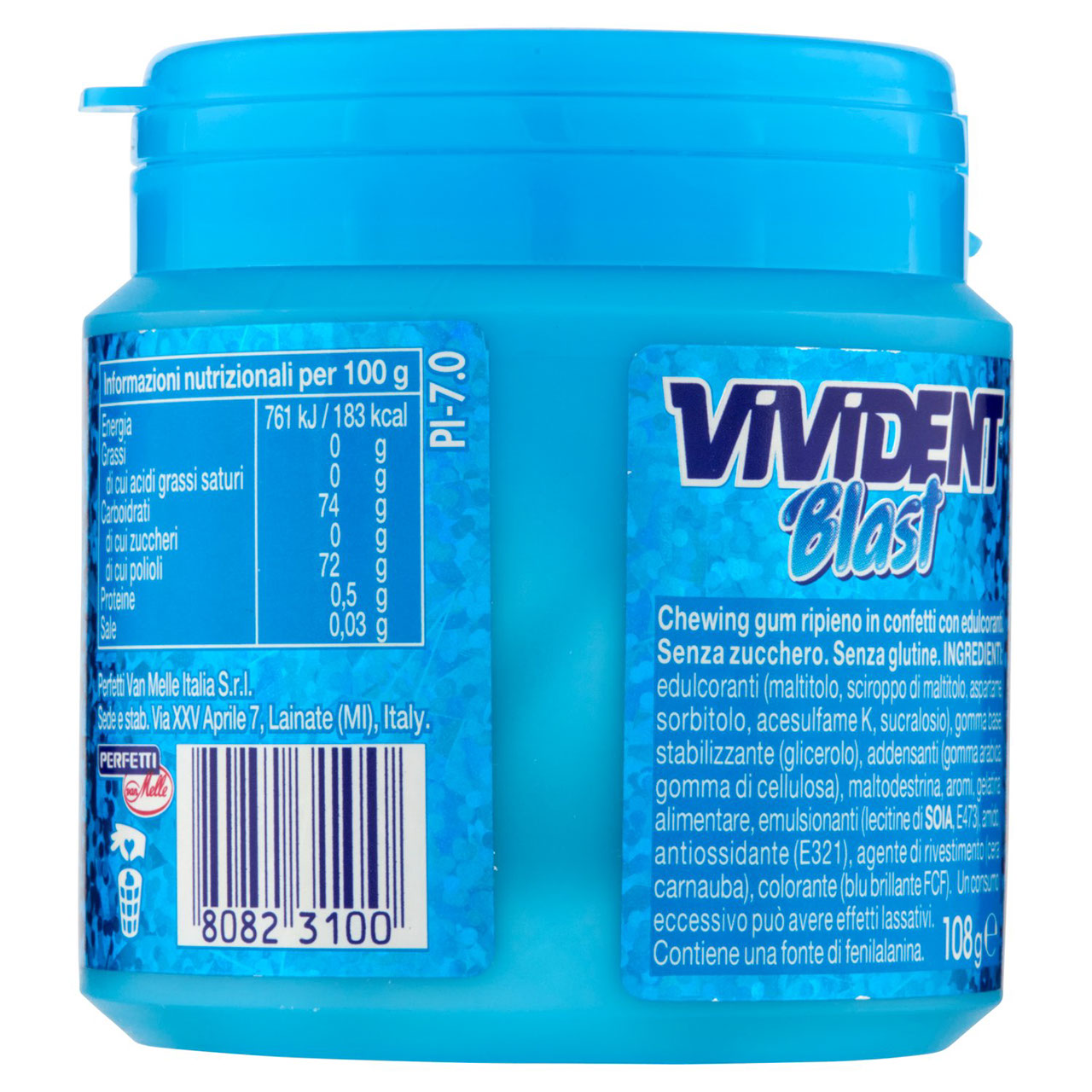 Vivident Fresh Blast Ice Mint Menthol 108 g