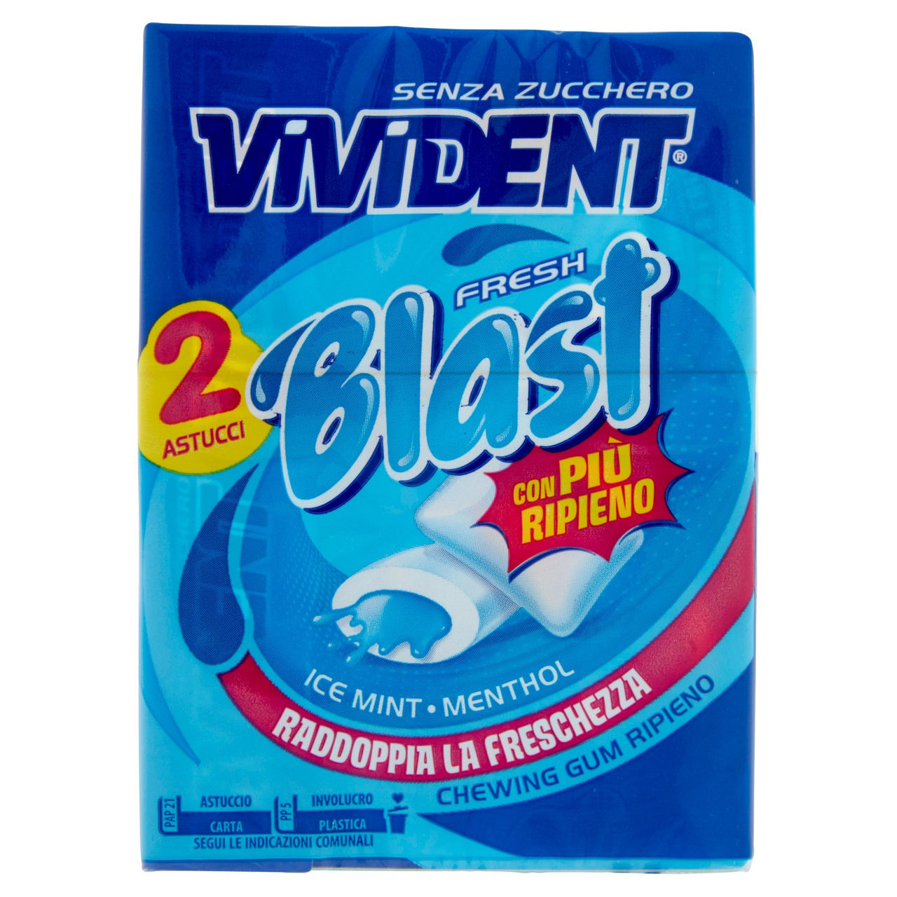 Vivident Fresh Blast Ice Mint Menthol 2 x 30 g