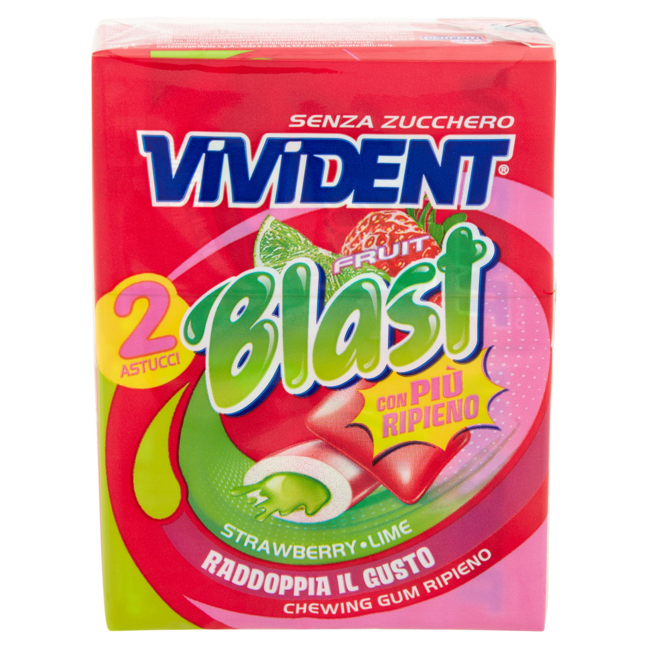 Vivident Fruit Blast Strawberry Lime 2 x 30 g