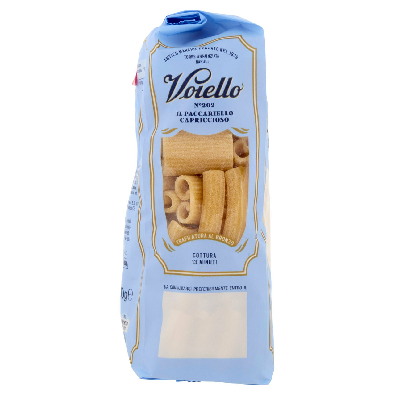 Voiello Pasta Il Paccariello Capriccioso N°202 Grani 100% Italiani Trafilata Bronzo 500g