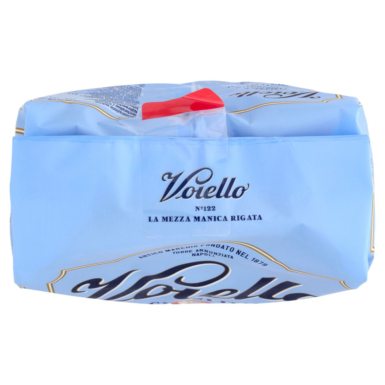 Voiello Pasta La Mezza Manica Rigata N°122 grani 100% italiani Trafilata bronzo 500g
