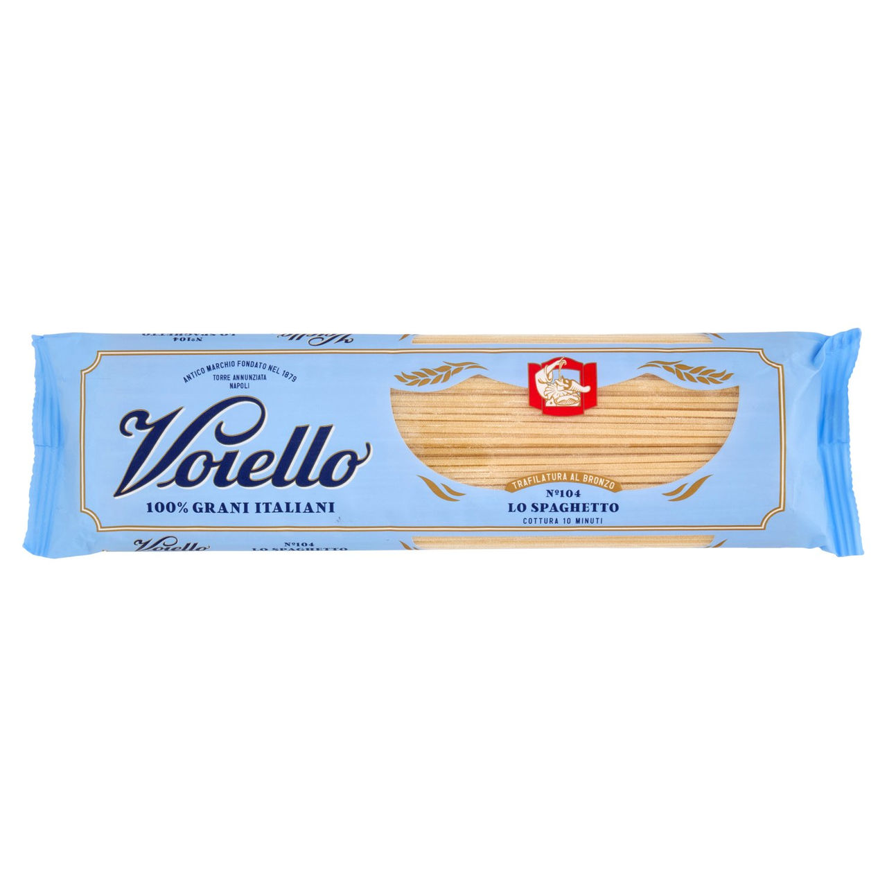 Voiello Pasta Lo Spaghetto N°104 grani 100% italiani Trafilata bronzo 500g