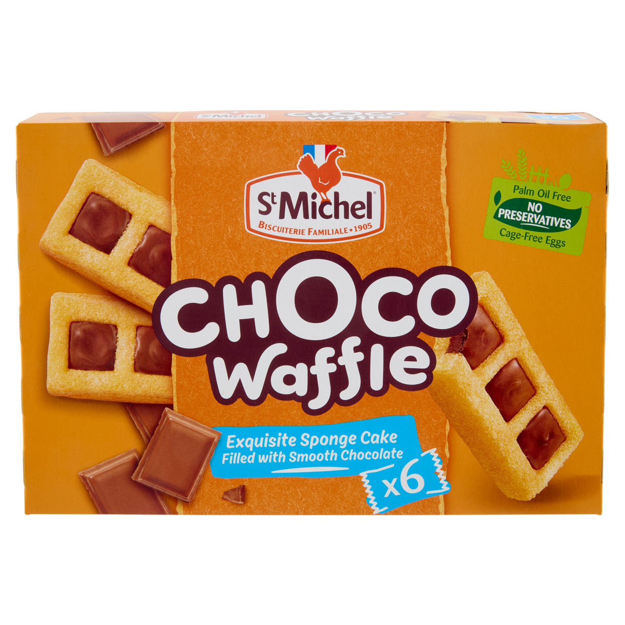 Waffle St Michel Choco 180 g conf. da 6 pezzi