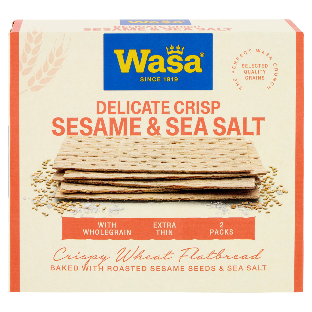 Wasa Delicate Crisp Sesame & Sea Salt 190 g