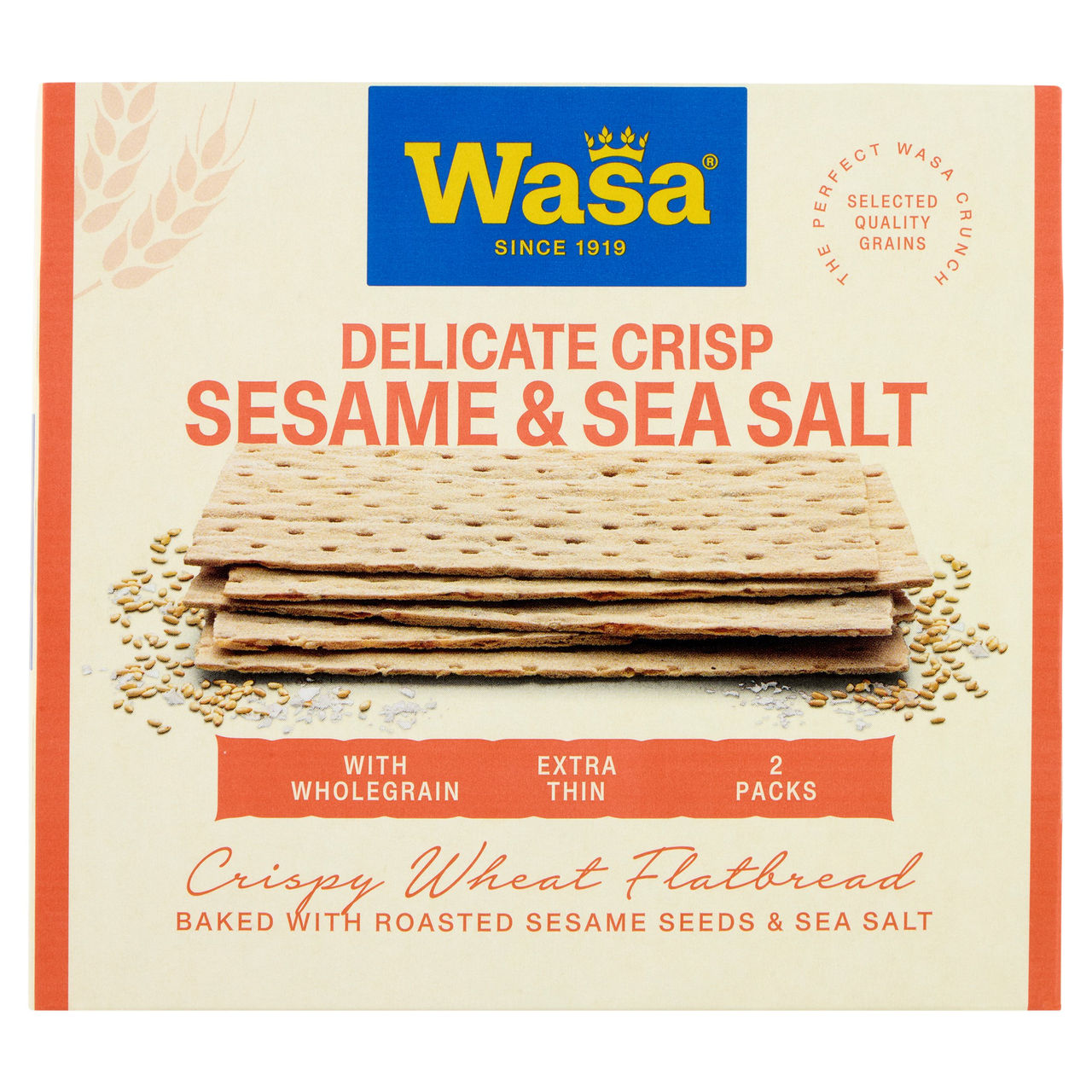Wasa Delicate Crisp Sesame & Sea Salt 190 g