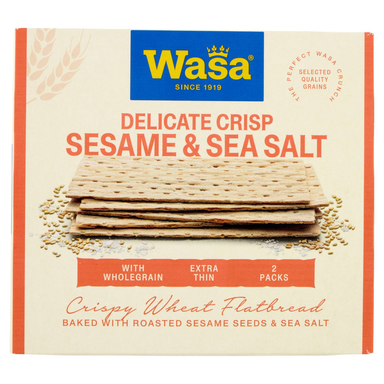 Wasa Delicate Crisp Sesame & Sea Salt 190 g