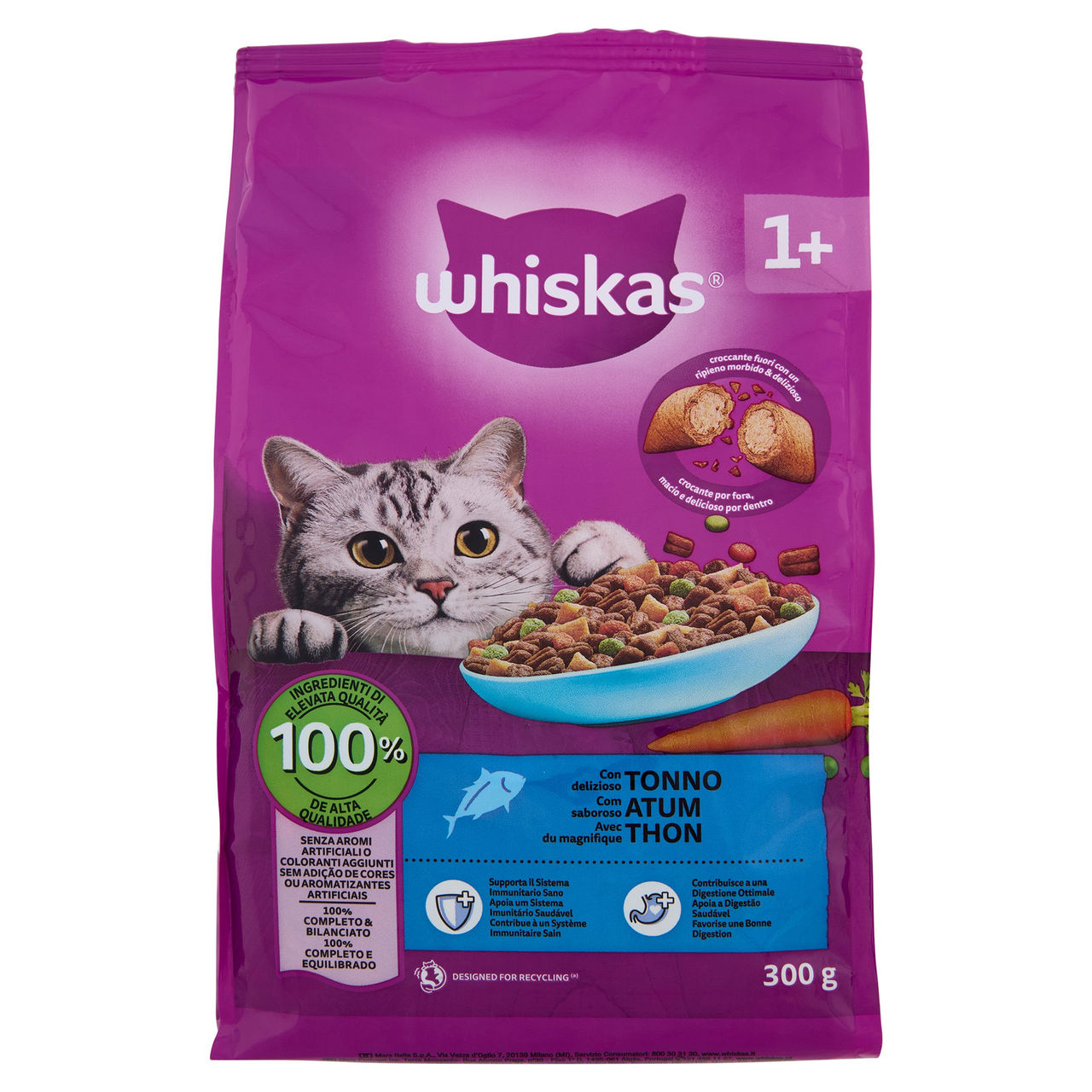 Whiskas Crocchette con delizioso Tonno 300g