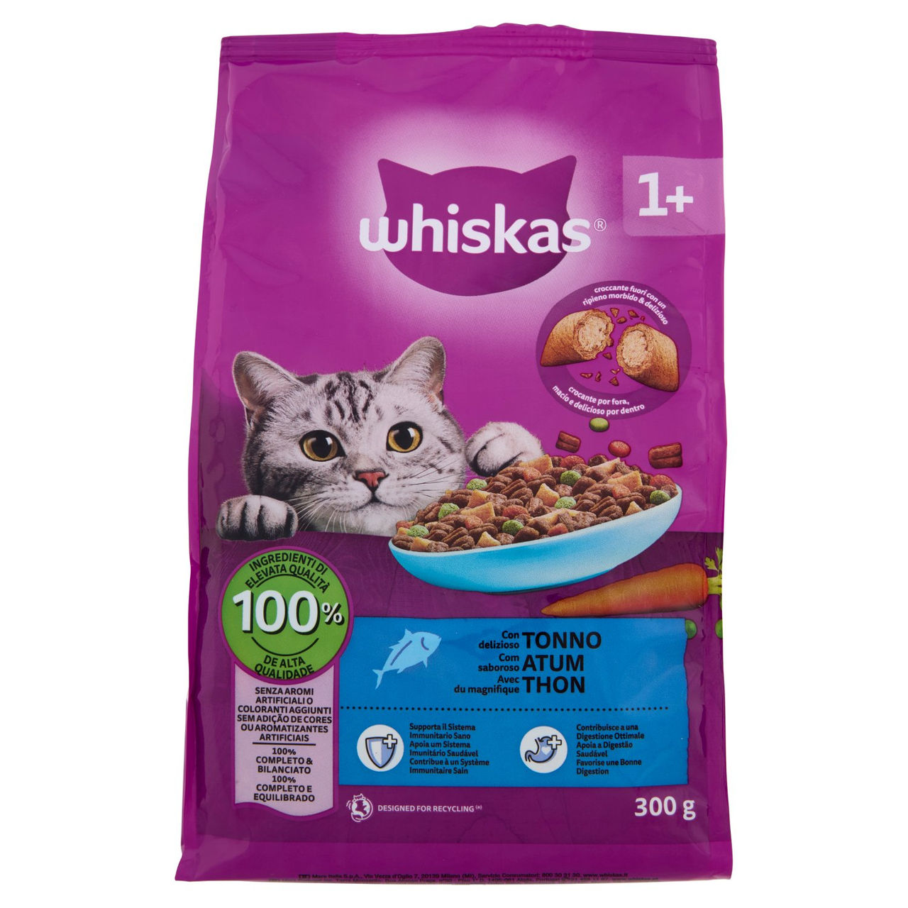 Whiskas Crocchette con delizioso Tonno 300g