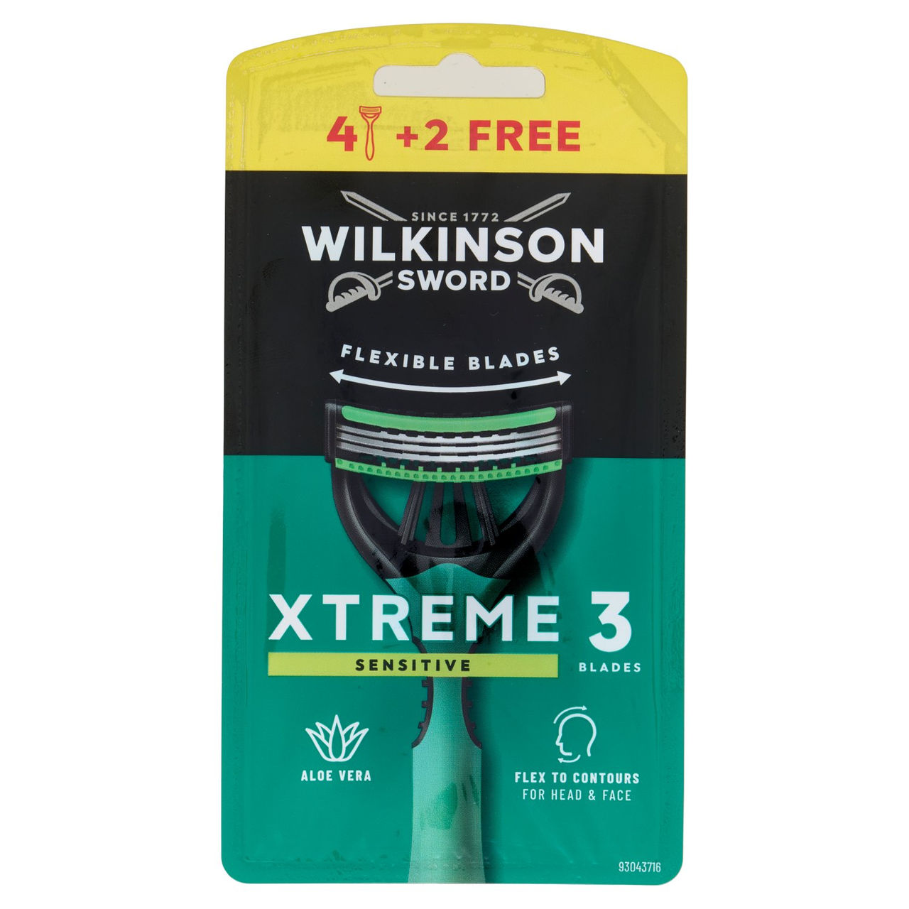 Wilkinson Sword Rasoio usa&getta Xtreme 3 Sensitive 4 2