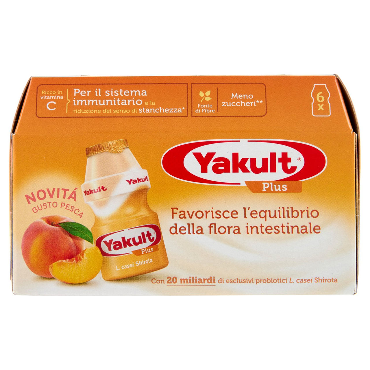 Yakult Plus Gusto Pesca 6 x 65 ml