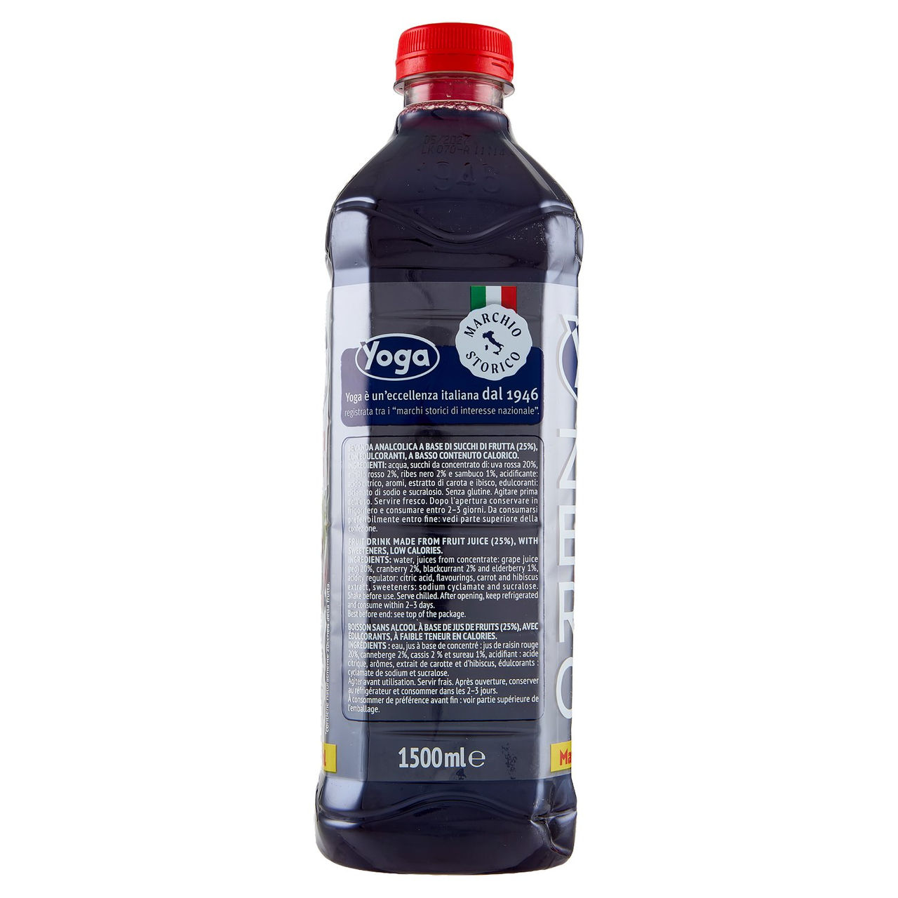 Yoga Zero Frutti Rossi Senza Zuccheri Aggiunti* 1500 ml