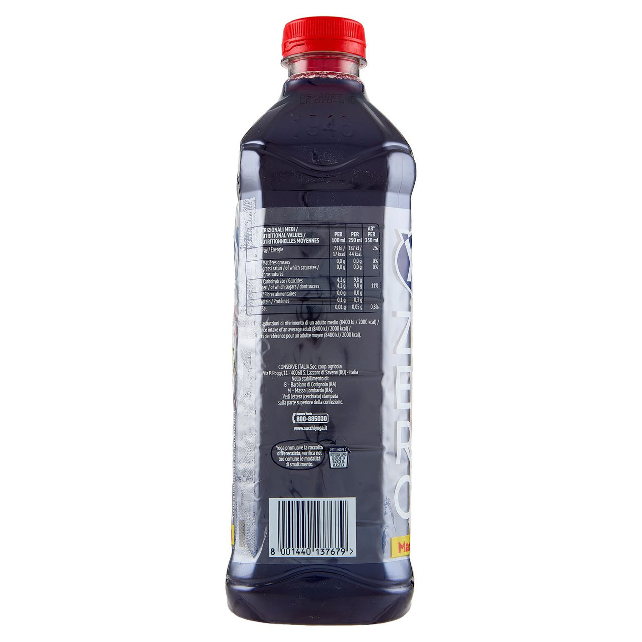 Yoga Zero Frutti Rossi Senza Zuccheri Aggiunti* 1500 ml