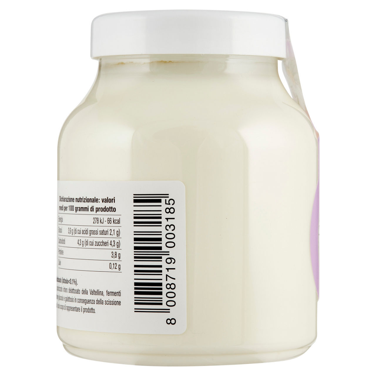 Yogurt AlpiYò di Valtellina Latteria Chiuro senza lattosio intero naturale 500 g