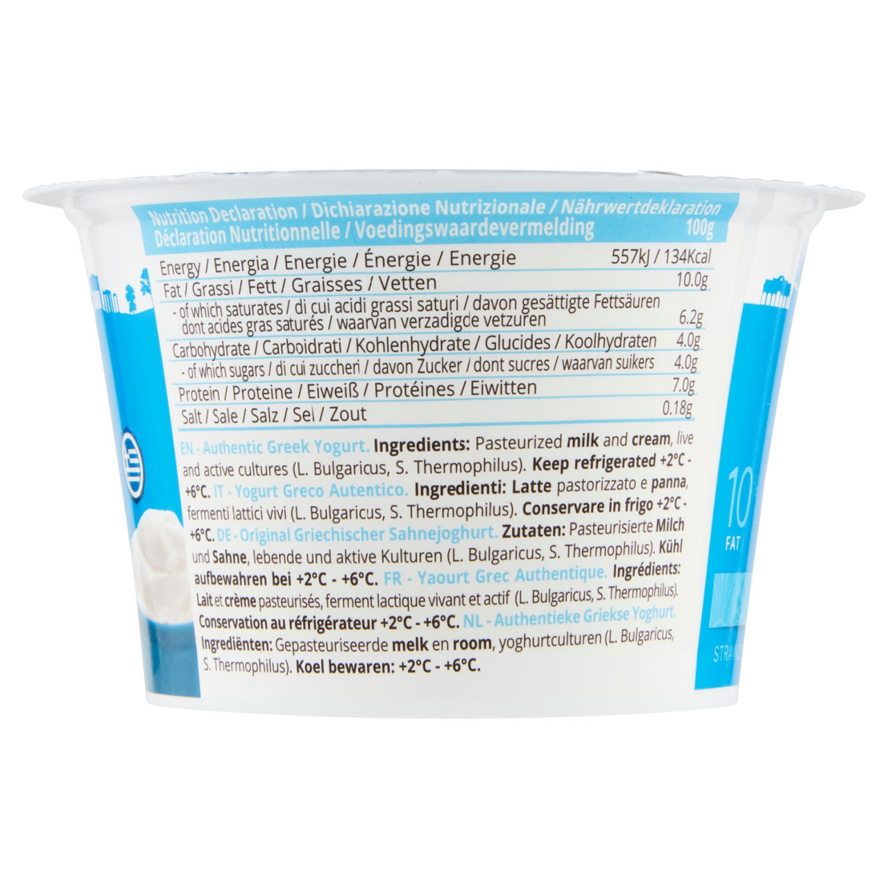 Yogurt Greco 10% Olympus bianco intero 150 g