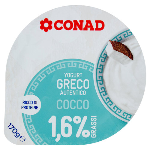 Yogurt Greco Autentico Cocco 1,6% Grassi 170 g Conad