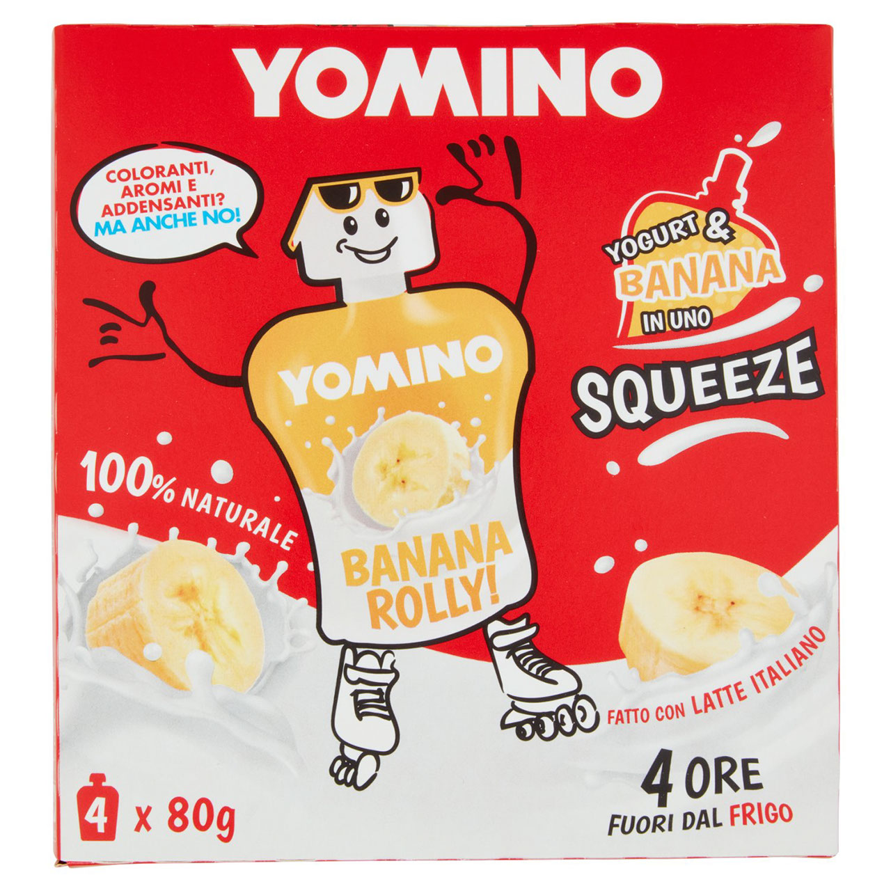 Yomino 100% Naturale Banana 4x80g