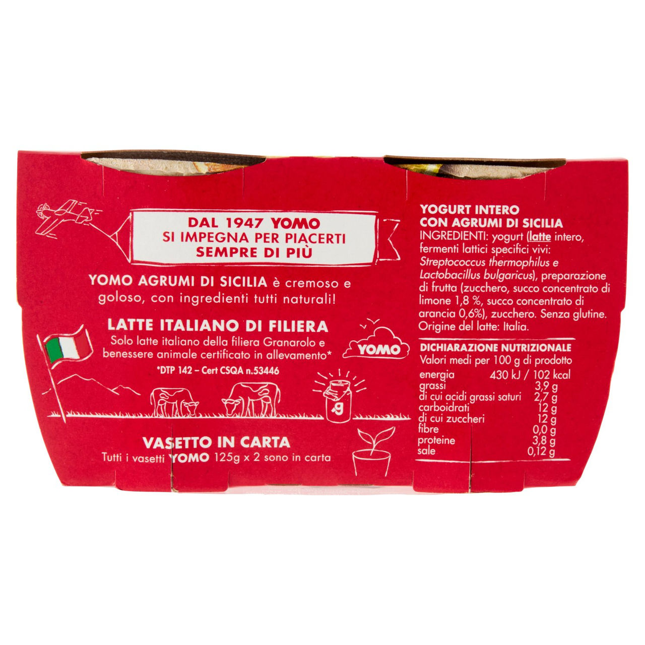 Yomo Intero Agrumi di Sicilia 2 x 125 g