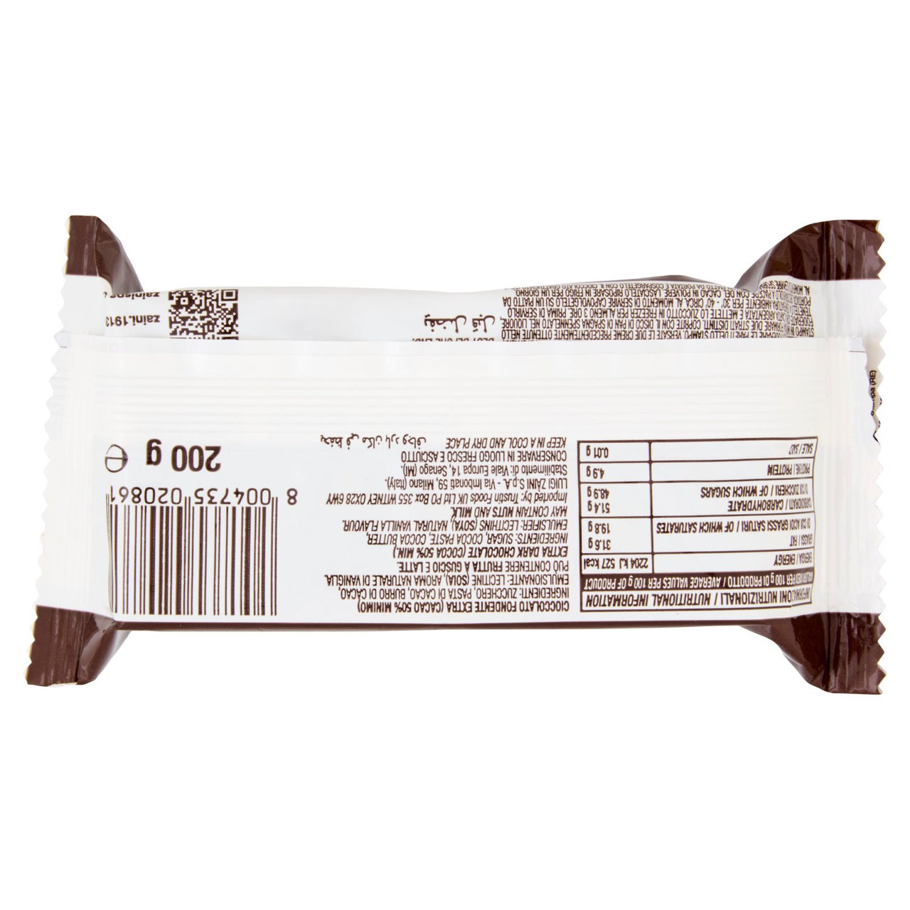 Zàini Emilia Cioccolato Fondente Extra 200 g