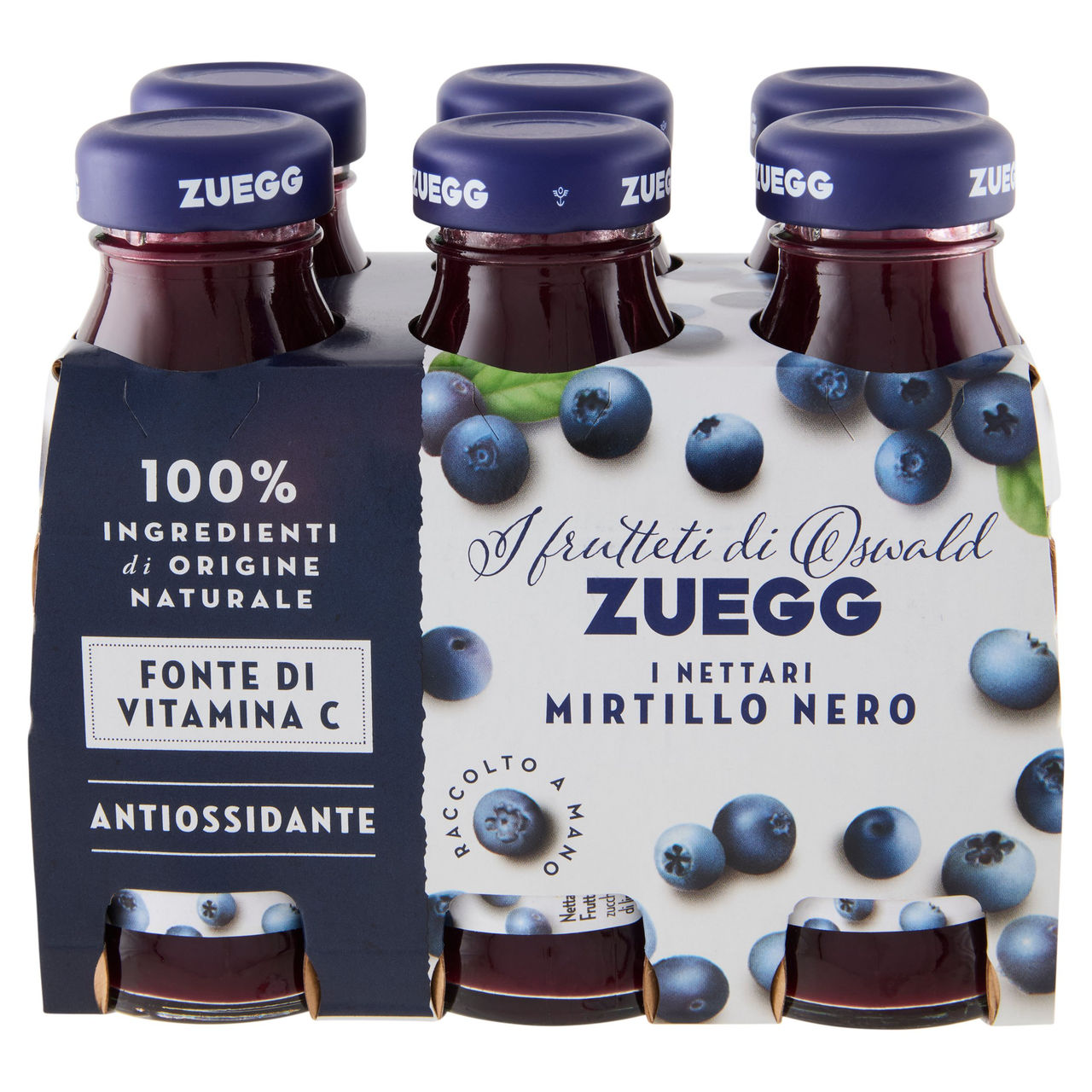 Zuegg Nettare di Mirtillo Nero Selvatico 6x125 ml