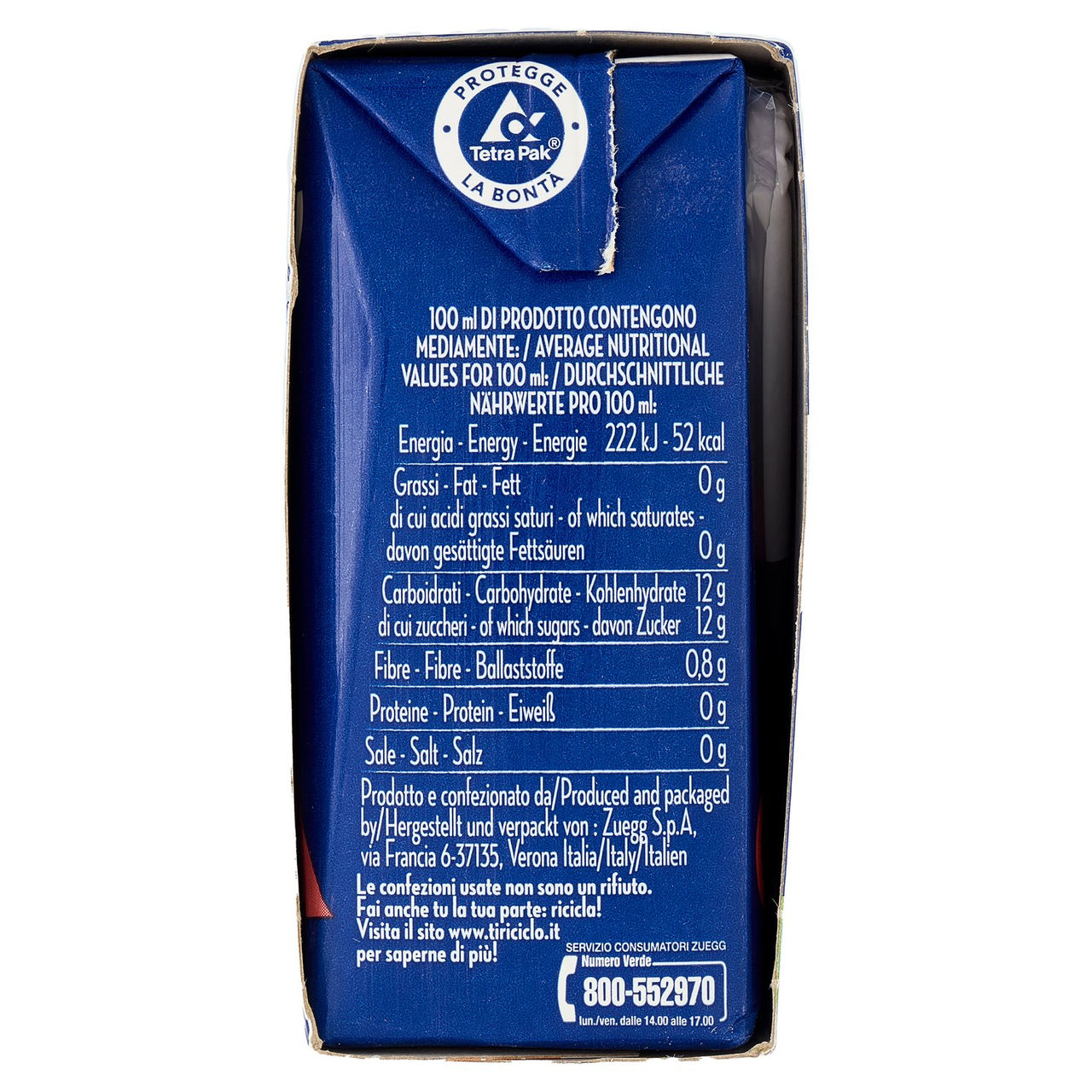 Zuegg Nettare di Pesca 3 x 200 ml
