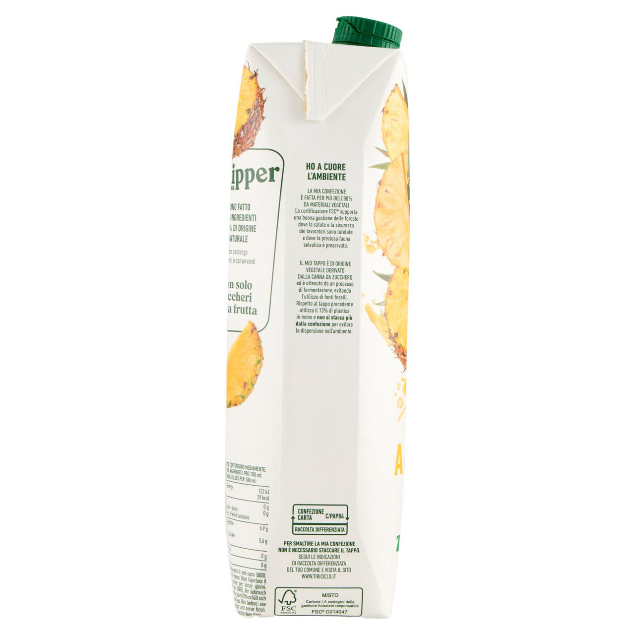 Zuegg Skipper No Zuccheri Aggiunti Succo Ananas 1l